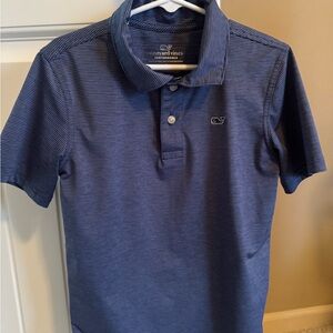 Vineyard Vines Striped Navy Performance Shirt